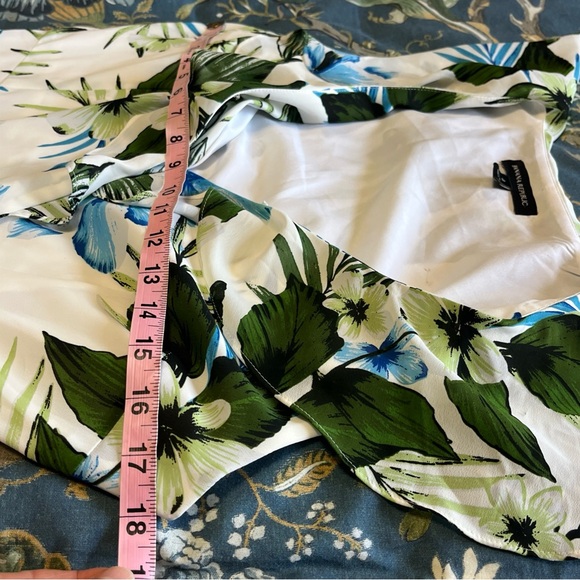 Banana Republic Dress Size 4 Spring Floral Ruffles High Low Feminine Romantic - Picture 6 of 8